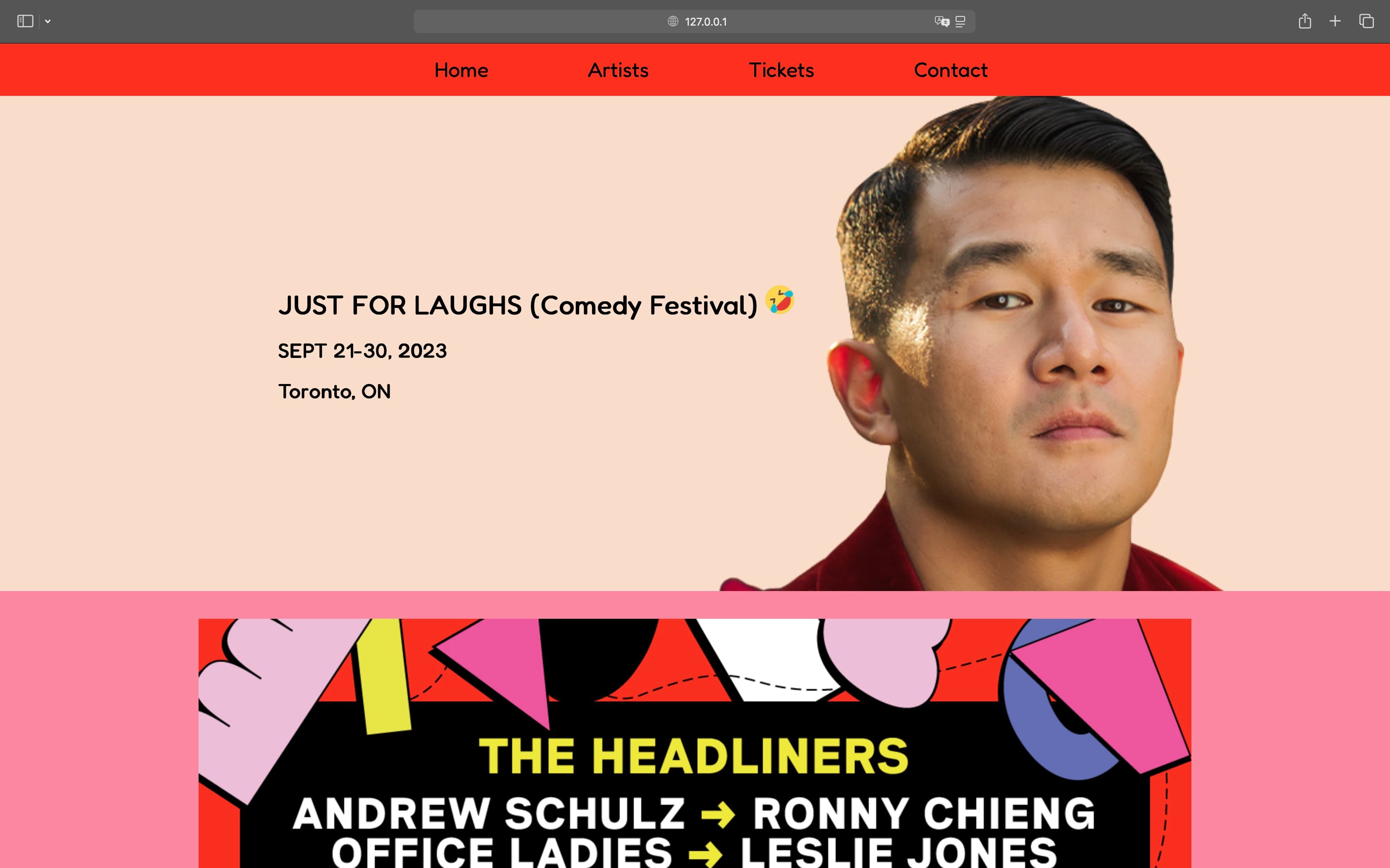 Just For Laughs Comedy Festival Website